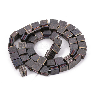 Electroplate Non-magnetic Synthetic Hematite Beads Strands(G-Q986-006D)-2