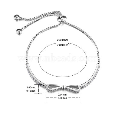 SHEGRACE Rhodium Plated 925 Sterling Silver Bracelets(JB497A)-3
