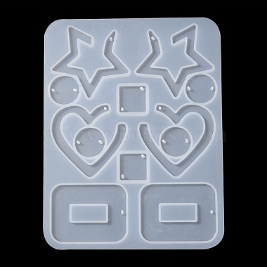 Mixed Shape Pendant & Links Silicone Molds(DIY-YW0006-71)-2