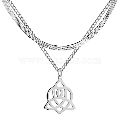 Trinity Knot 304 Stainless Steel Necklaces