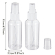 BENECREAT 60ml Transparent PET Plastic Refillable Spray Bottle(MRMJ-BC0001-51)-2