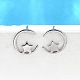 s925 boucles d'oreilles en argent sterling(EJEW-P305-01E-P)-1