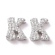 925 Sterling Silver Micro Pave Cubic Zirconia Beads(STER-Z005-15P-K)-1