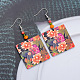 Acrylic & Glass Dangle Earrings(FS-WG5F1EE-01)-3