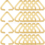 Iron Triangle Rings, Buckle Clasps, Fit For Top Drilled Beads, Webbing, Strapping Bags, Golden, 6x9.5x0.8mm, 1000pcs(IFIN-SP0001-13A)