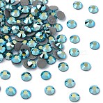 Preciosa&reg Crystal Hotfix Flatback Stones, Czech Crystal, Round(438 11 612 Chaton Rose VIVA 12 &reg), 60230 200 Blue Zircon AB, SS12(3~3.2mm)(Y-PRC-HSS12-60230-200)