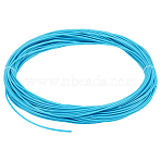 Plastic Rattan Wicker Strips, Solid Weaving Material, for DIY, Furniture Knitting, Blue, 4mm, 50m/500g(DIY-WH0816-132F)