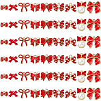 54Pcs 9 Styles Bowknot Alloy Enamel Pendants, Red, 8.5~20x12~21x1.5~12.5mm, Hole: 1.2~3mm, 6pcs/style(ENAM-DC0002-09B)