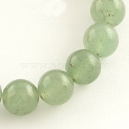 Natural Gemstone Green Aventurine Round Bead Strands, 12mm, Hole: 1mm, about 31pcs/strand, 14.9 inch(G-R265-12mm)