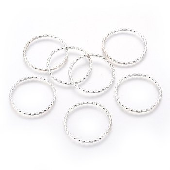 Tibetan Style Alloy Linking Rings, Ring, Antique Silver, Cadmium Free & Nickel Free & Lead Free, 30x2mm, Inner Diameter: 26mm
