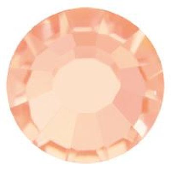 Preciosa&reg Crystal Hotfix Flatback Stones, Czech Crystal, Round(438 11 612 Chaton Rose VIVA 12 &reg), 00030 266 Apricot, SS10(2.7~2.9mm)