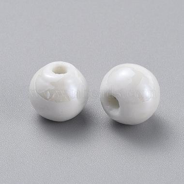 Handmade Porcelain Beads(PORC-D001-8mm-04)-2