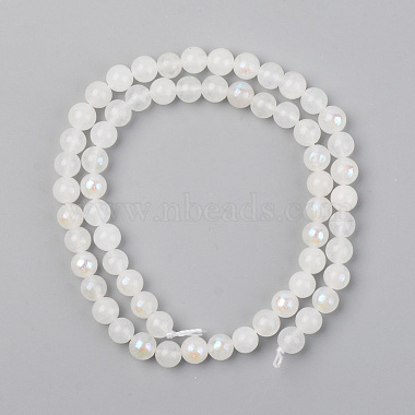 Electroplated Natural Moonstone Beads Strands(X-G-S369-012B-C)-2