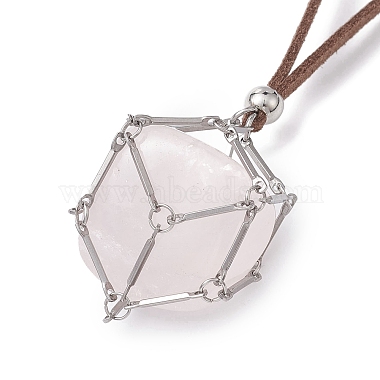 Crystal Holder Cage Necklace(NJEW-JN04587-03)-5