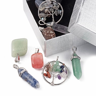 Kit de fabricación de collar de piedras preciosas de diy(DIY-FS0003-53)-3