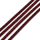 Braided Cowhide Leather Cord(NWIR-N005-01A-5mm)-2