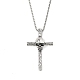 Zinc Alloy Cross Pendant Necklaces(NJEW-M211-06A-ASP)-1