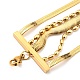304 Stainless Steel Chains Multi-strand Bracelet for Women(BJEW-G674-01B-G)-5
