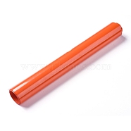 Glitter Heat Transfer, Heat Transfer Vinyl for Garment, Orange Red, 20x0.02cm, 100cm/roll(DIY-WH0156-95A)