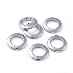 304 Stainless Steel Linking Rings, Rings, Stainless Steel Color, 15x2mm, Inner Diameter: 9.5mm(X-STAS-L218-13A-P)