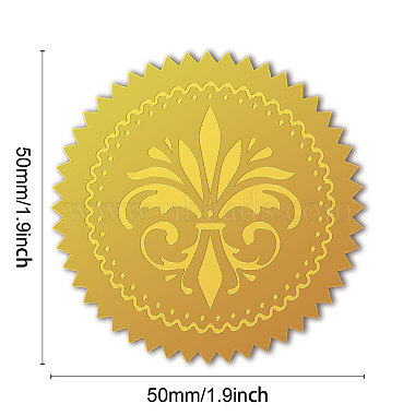 Self Adhesive Gold Foil Embossed Stickers(DIY-WH0211-366)-2