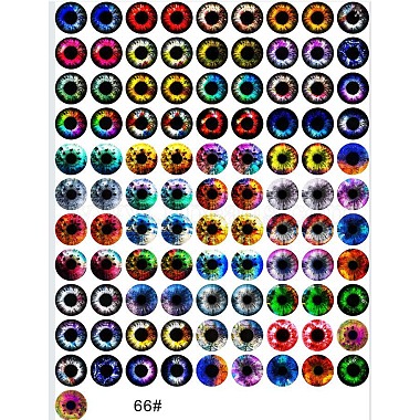 Printed Transparent Glass Cabochons(GL-CBAA22A-03)-2