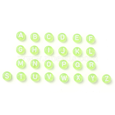 Perles acryliques vertes transparentes(TACR-YW0001-08H)-2