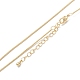 Brass Snake Chain Necklaces(X-NJEW-K123-07G)-1