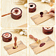 Brass Wax Seal Stamps with Rosewood Handle(AJEW-WH0412-0248)-3