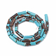 Assembled Bronzite and Synthetic Turquoise Beads Strands(G-S322-004)-2