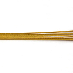 Tiger Tail Wire, Nylon-coated 201 Stainless Steel, Goldenrod, 21 Gauge, 0.7mm, about 2493.43 Feet(760m)/1000g(TWIR-S002-0.7mm-15)