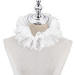 Cotton Lace Faux Collar, Neckline Trim, DIY Garment Accessories, White, 140x420x2mm(AJEW-WH0314-721C)