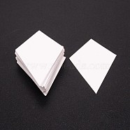 Diamond Shape Paper Quilting Templates, Handmade English Paper Piecing for Patchwork Sewing Crafts, White, 70x50x0.1mm, 100pcs/bag(DIY-WH0304-007D)