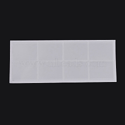 Plastic Necklace Chain Adhesive Pouch for Necklace Display Cards, Self-Adhesive Necklace Chain Pockets Necklace Envelopes Necklace Card Pouches to Hold Loose Chain Jewelry Supplies, White, 6.5x5x0.04cm(AJEW-P088-01C)