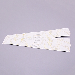 Handmade Soap Paper Tapes, Rectangle, White, 285x35mm, 20pcs/bag(DIY-WH0221-82D)
