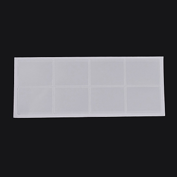 Plastic Necklace Chain Adhesive Pouch for Necklace Display Cards, Self-Adhesive Necklace Chain Pockets Necklace Envelopes Necklace Card Pouches to Hold Loose Chain Jewelry Supplies, White, 6.5x5x0.04cm