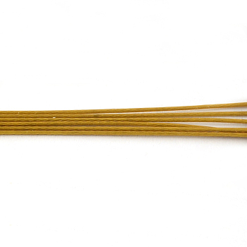 Tiger Tail Wire, Nylon-coated 201 Stainless Steel, Goldenrod, 21 Gauge, 0.7mm, about 2493.43 Feet(760m)/1000g