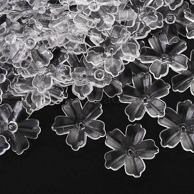 Flower Acrylic Beads(TACR-YW0001-17)-2