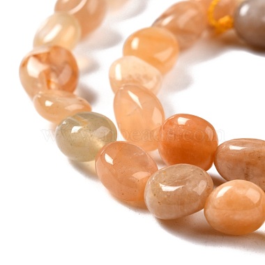 Chapelets de perles de sunstone naturelle naturelles(G-G018-18A)-3