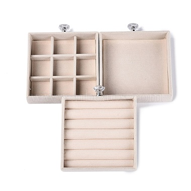 3-Tier PET Plastic Jewelry Storage Drawer Boxes(CON-N016-08A)-3
