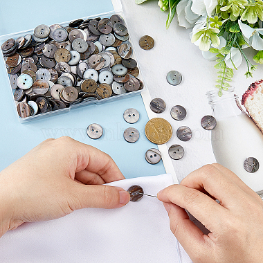 250pcs 2-hole flat round shell buttons(SHEL-HS0001-02)-3
