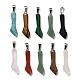 Natural & Synthetic Mixed Gemstone Pendants(G-M424-10P)-1