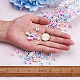 Craftdady 1300Pcs 26 Style Opaque White Acrylic Beads(SACR-CD0001-02)-5