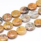 Natural Crazy Lace Agate Flat Round Beads Strands(G-M206-16)-1