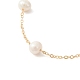 Natural Pearl Beaded Chain Bracelet(BJEW-JB09447)-2