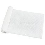Cotton Rib Fabric, Clothes Bag Accessories, White, 1300x200x0.8mm(AJEW-WH20006-261A)