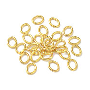 304 Stainless Steel Open Jump Rings, Oval, Real 18K Gold Plated, 6x5x1mm, Inner Diameter: 4.5x3mm, about 50pcs/5g(X-STAS-K285-01F-G)