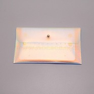 TPU(Thermoplastic Polyurethane) Jewelry Storage Bag, with EVA(Ethylene-vinyl Acetate) Storage Interlayer, Frosted, Rectangle, White, 10x16.5x1.4cm(AJEW-WH0230-75)