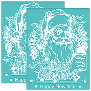 Self-Adhesive Silk Screen Printing Stencil, for Painting on Wood, DIY Decoration T-Shirt Fabric, Santa Claus, 280x220mm(DIY-WH0638-0007)