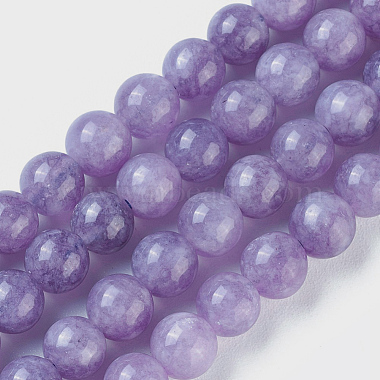 6mm MediumPurple Round Gemstone Beads